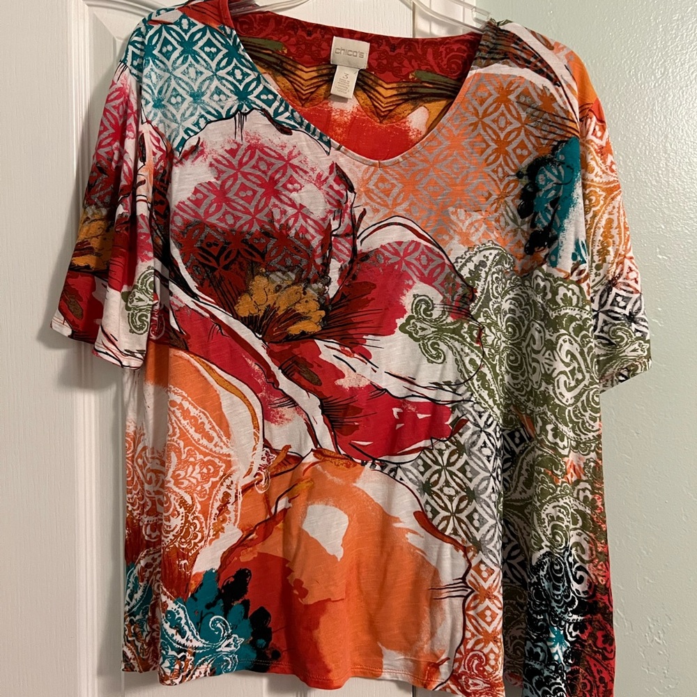 Chico’s Floral Shirt